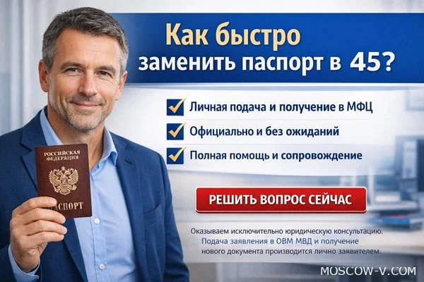 как быстро заменить паспорт в 45 и не сорвать важные дела